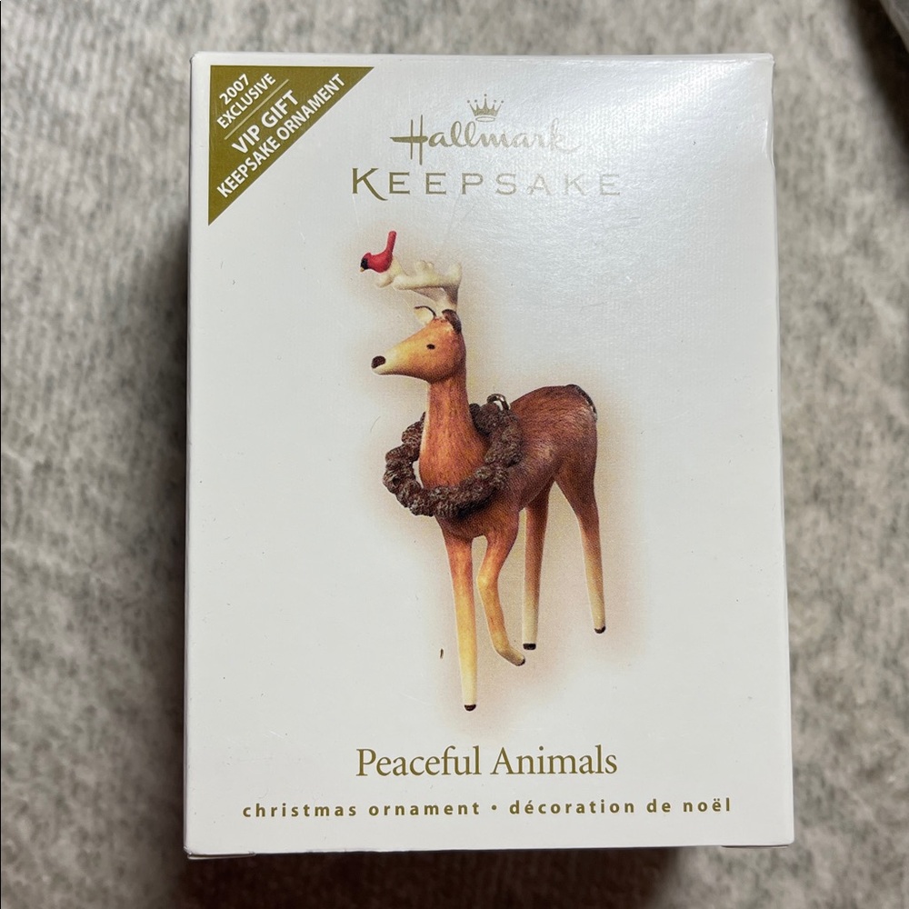 Hallmark 2007‎ keepsake Peaceful Animals Christmas Ornaments